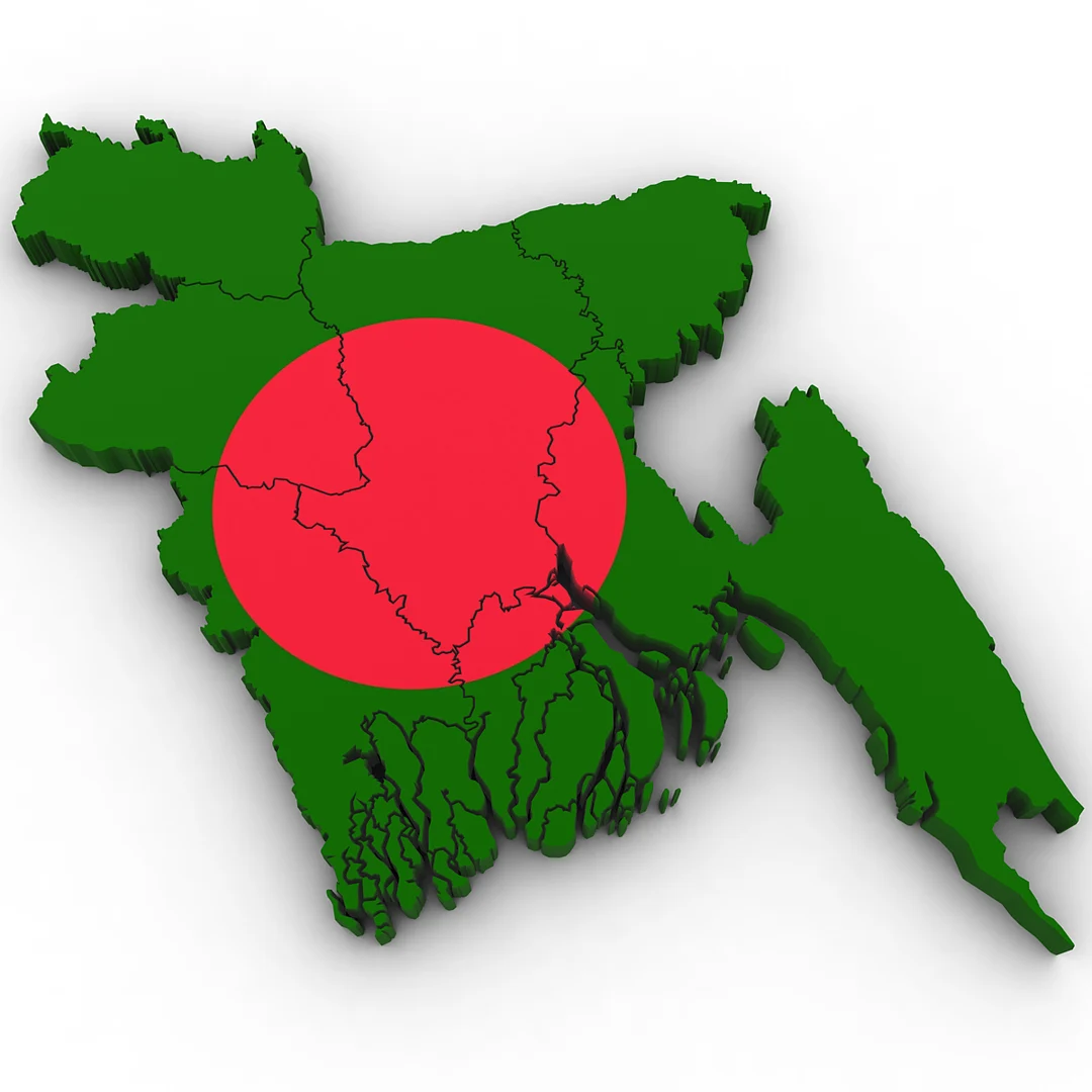 3D map of Bangladesh — WEDO coverage in all 64 districts